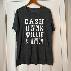 Cash, Hank, Willie and Waylon Soft Tee